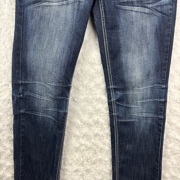 Red Camel Jeans junior Size 9 Regina Boot Cut Soft Stretch Dark Wash Embroidered - Picture 3 of 8